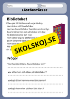 Läsförståelse med korta berättelser