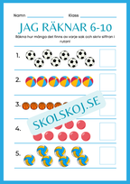 Jag räknar 6 - 10 - Häfte - Del 2