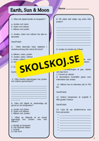 Kort fakta om solen, jorden och månen