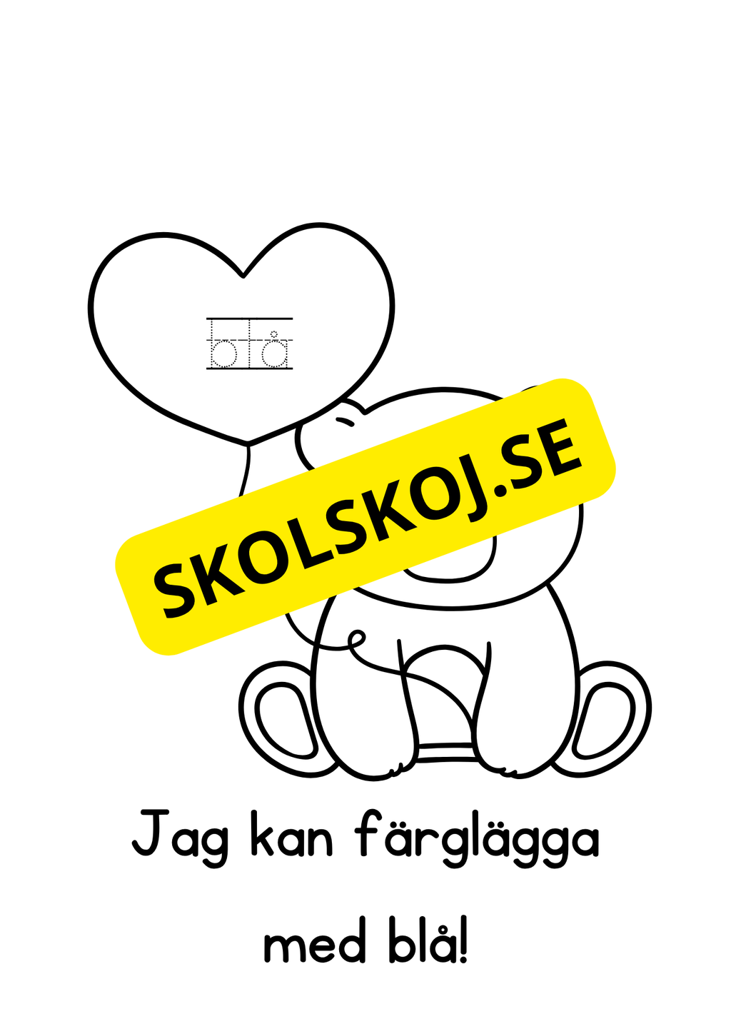 Alla hjärtans dag - Målarbok