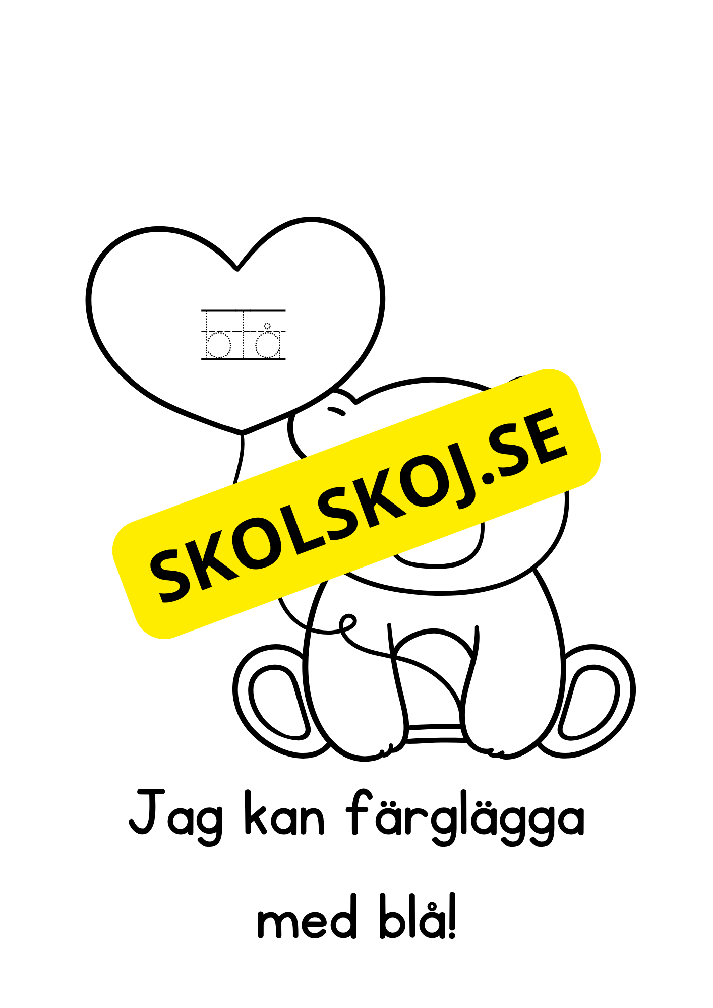 Alla hjärtans dag - Målarbok