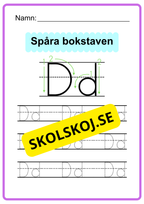 Spåra bokstaven - Hela alfabetet