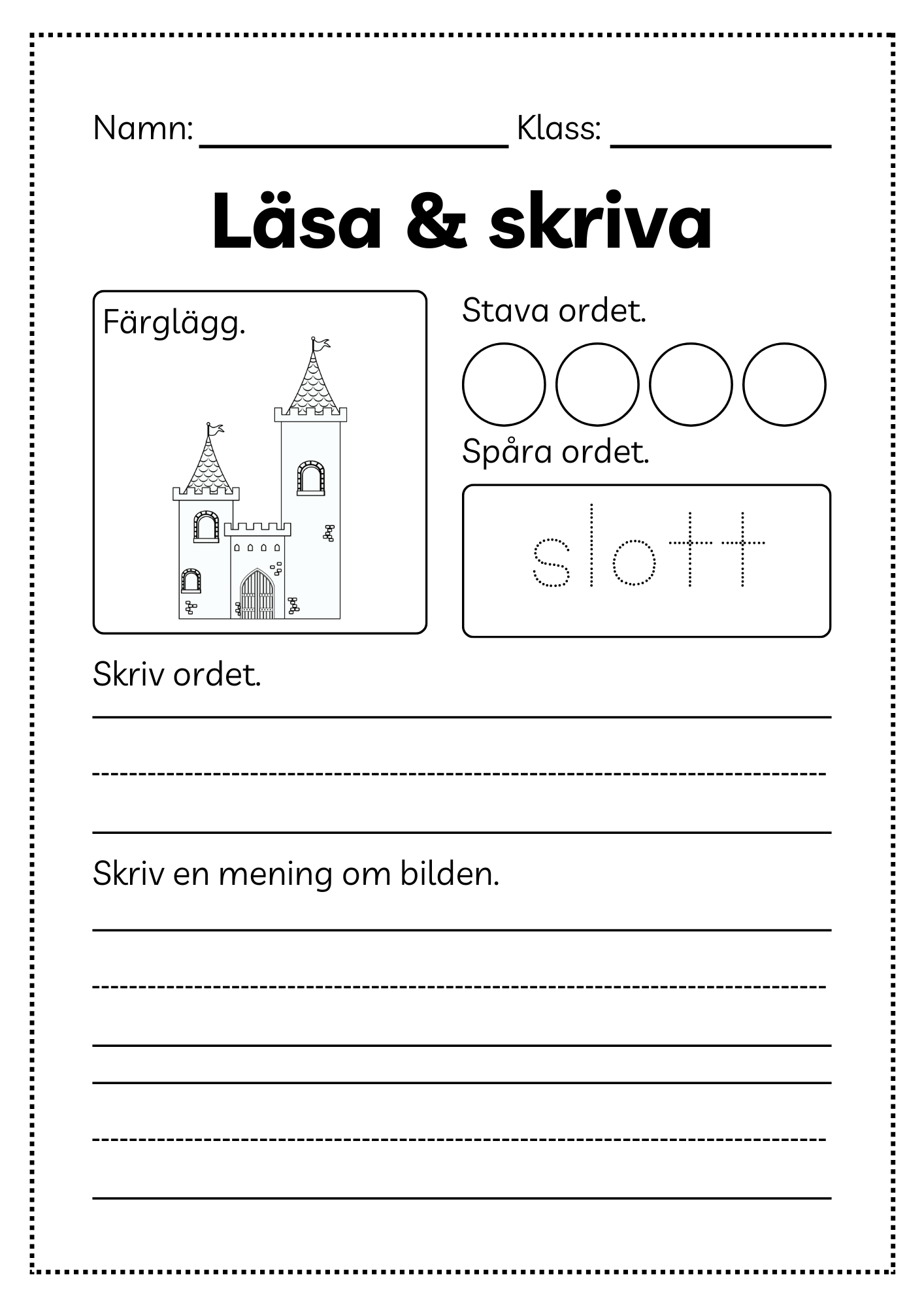 Läsa och skriva - Häfte