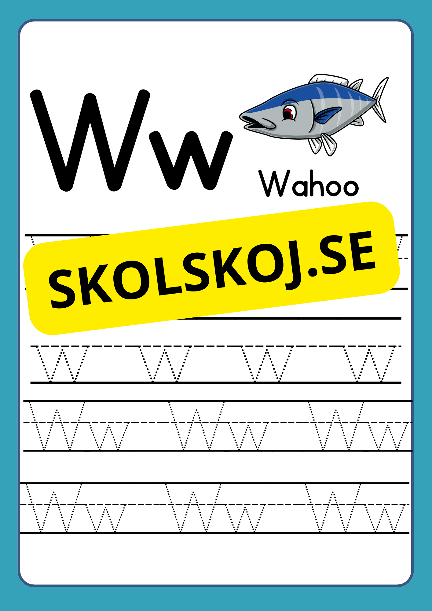 Träna finmotoriken - Lär dig alfabetet