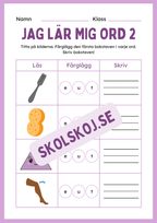 Jag lär mig ord 2 - Häfte
