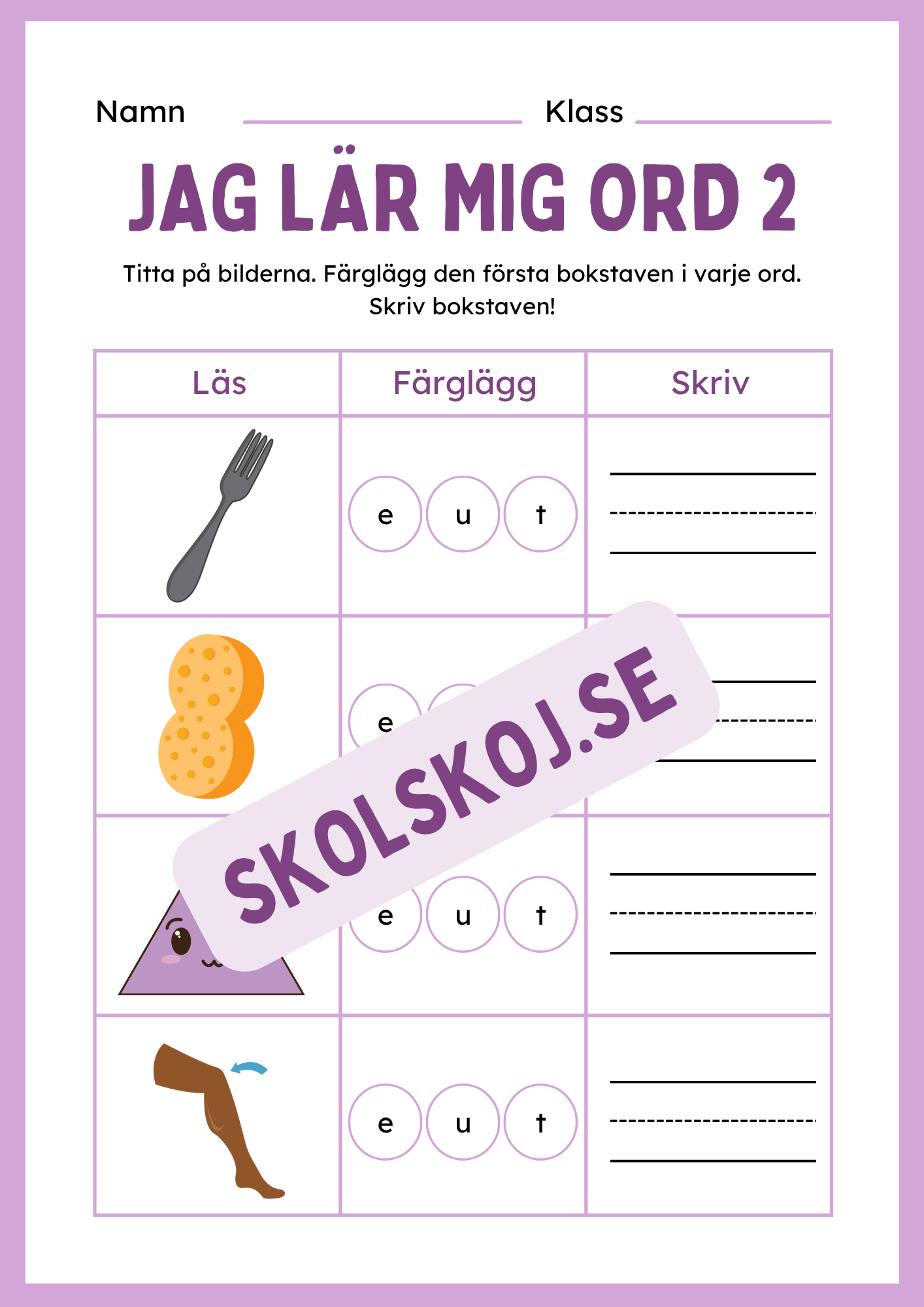 Jag lär mig ord 2 - Häfte