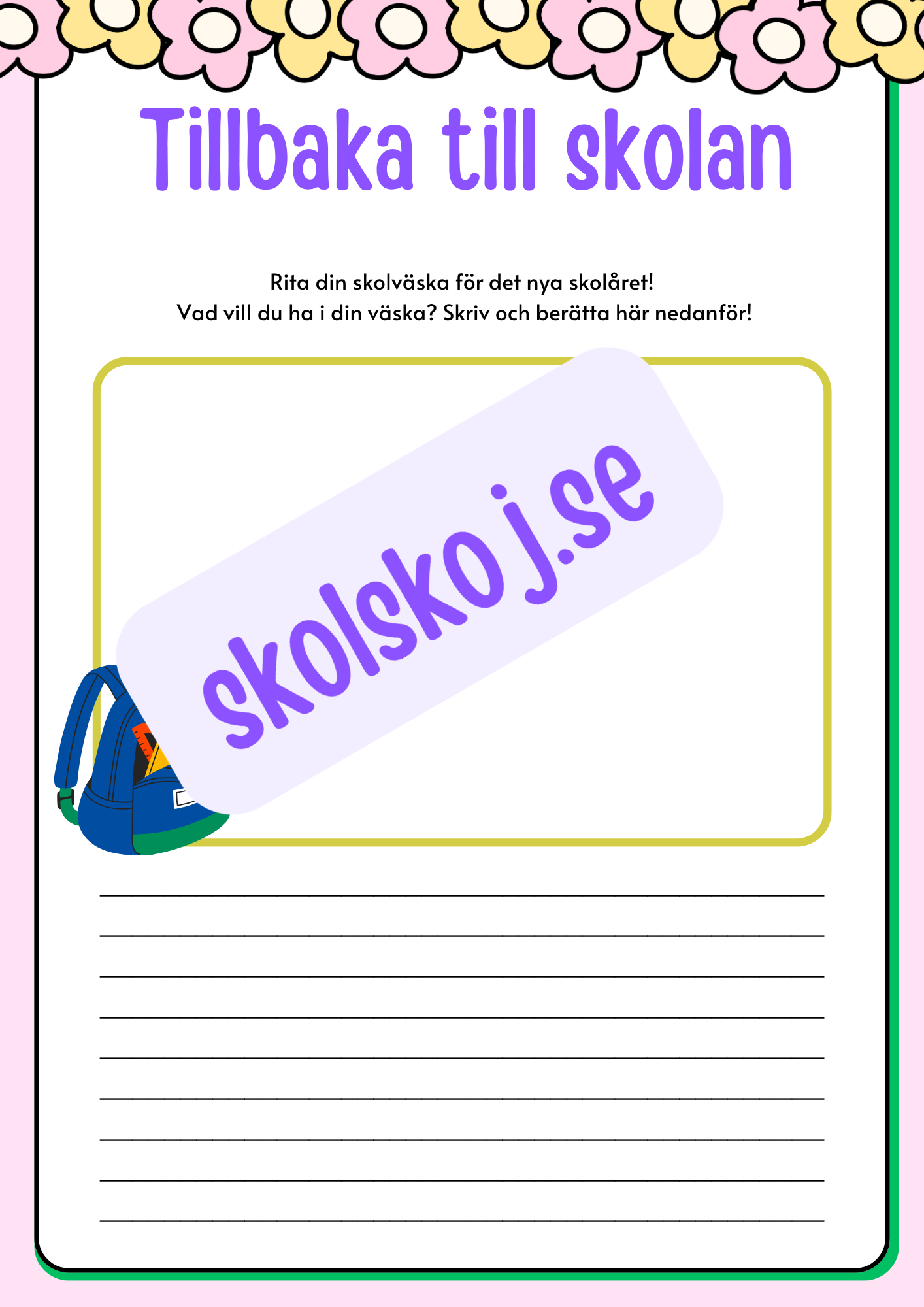 Back to school - Årskurs 3 - 4