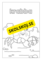 Djurens livsmiljöer - Målarbok (45 sidor)