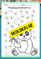 Veckans bokstav - Bokstaven Pp