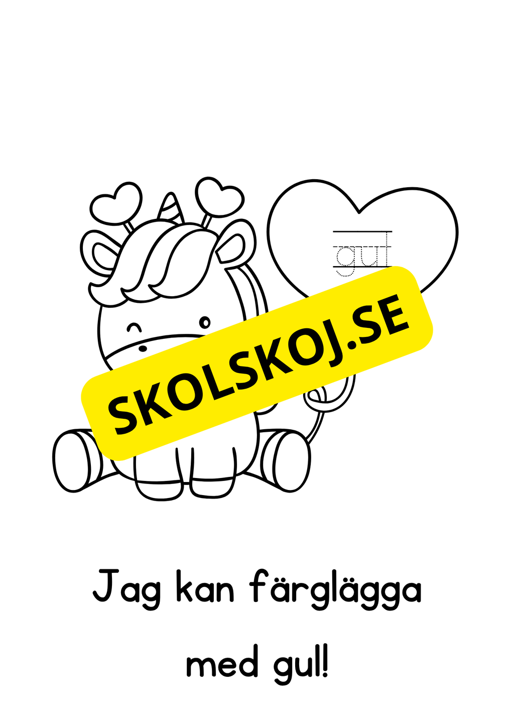 Alla hjärtans dag - Målarbok