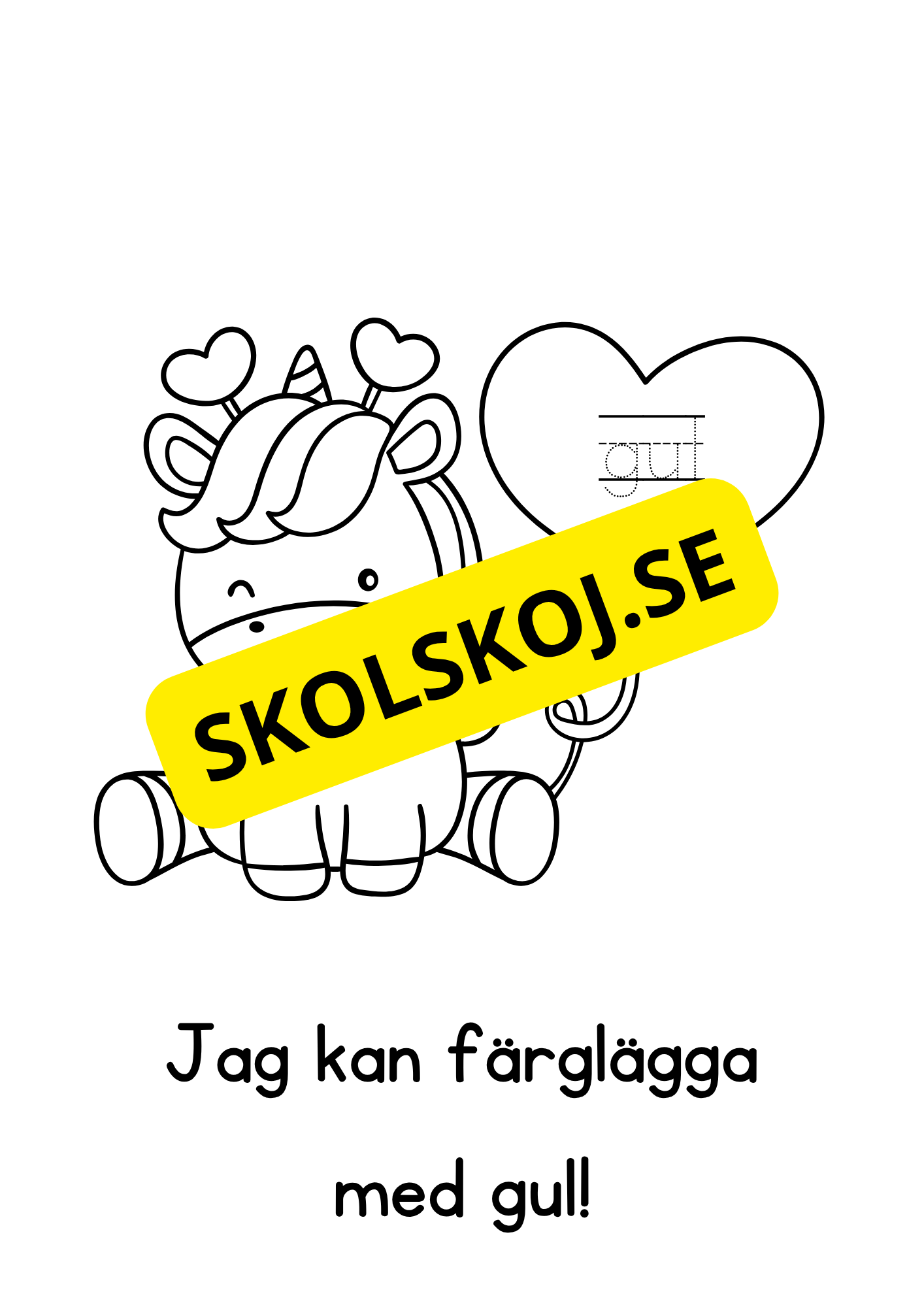 Alla hjärtans dag - Målarbok