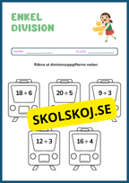 Häfte - Enkel division