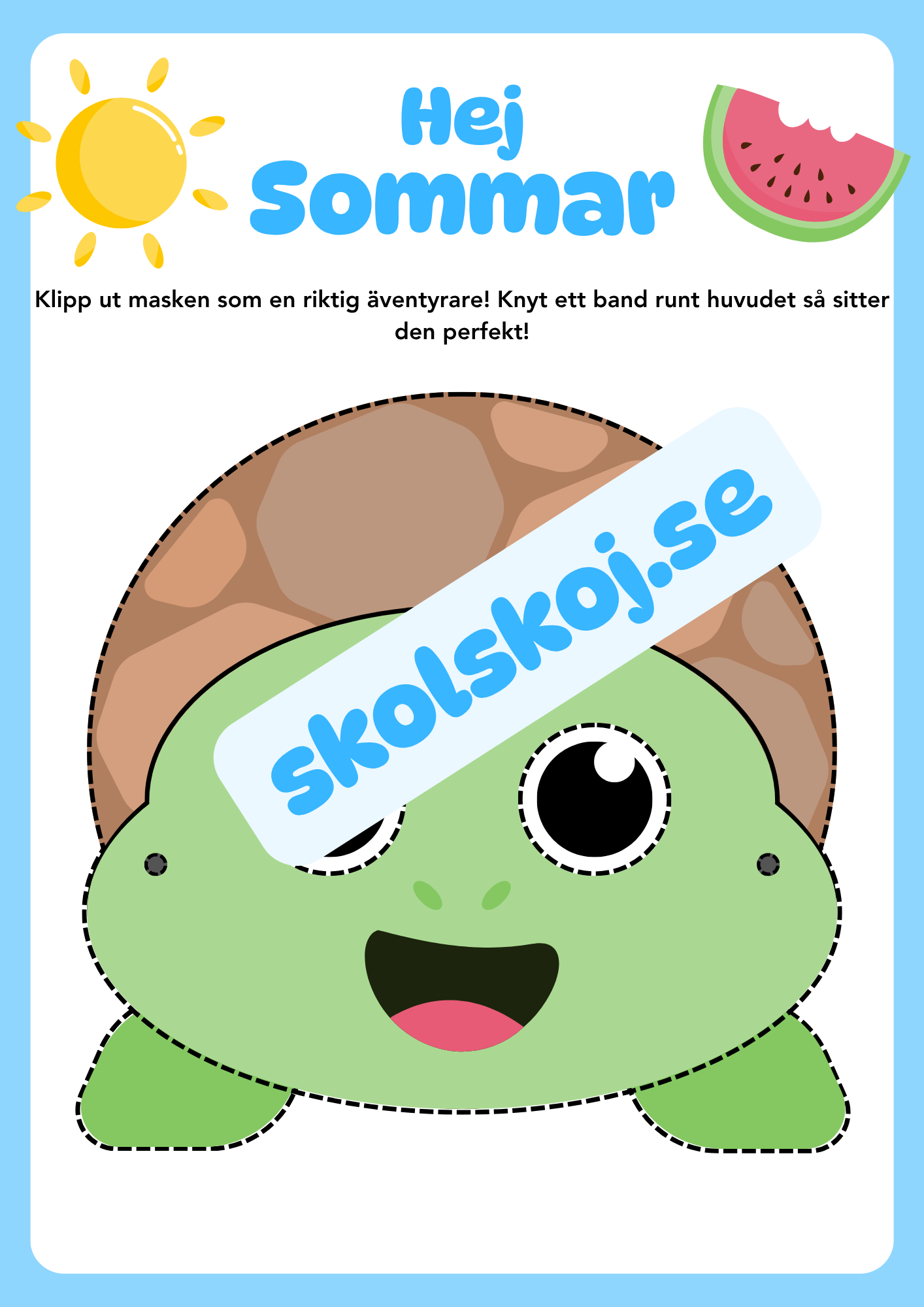 Hej sommar - Sju olika masker