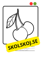 Målarbok - Frukter