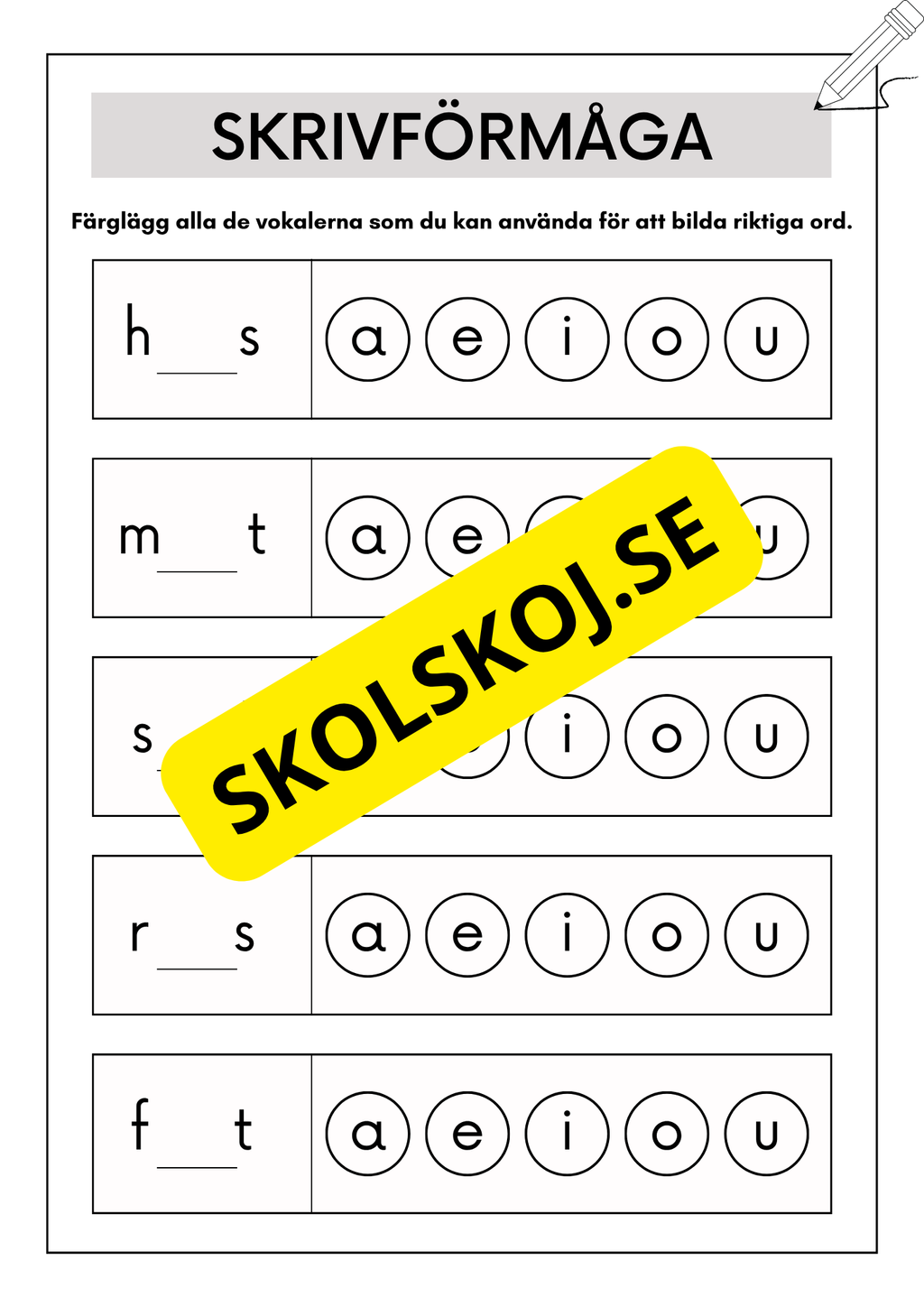 Extra uppgifter - Årskurs 2 - 3