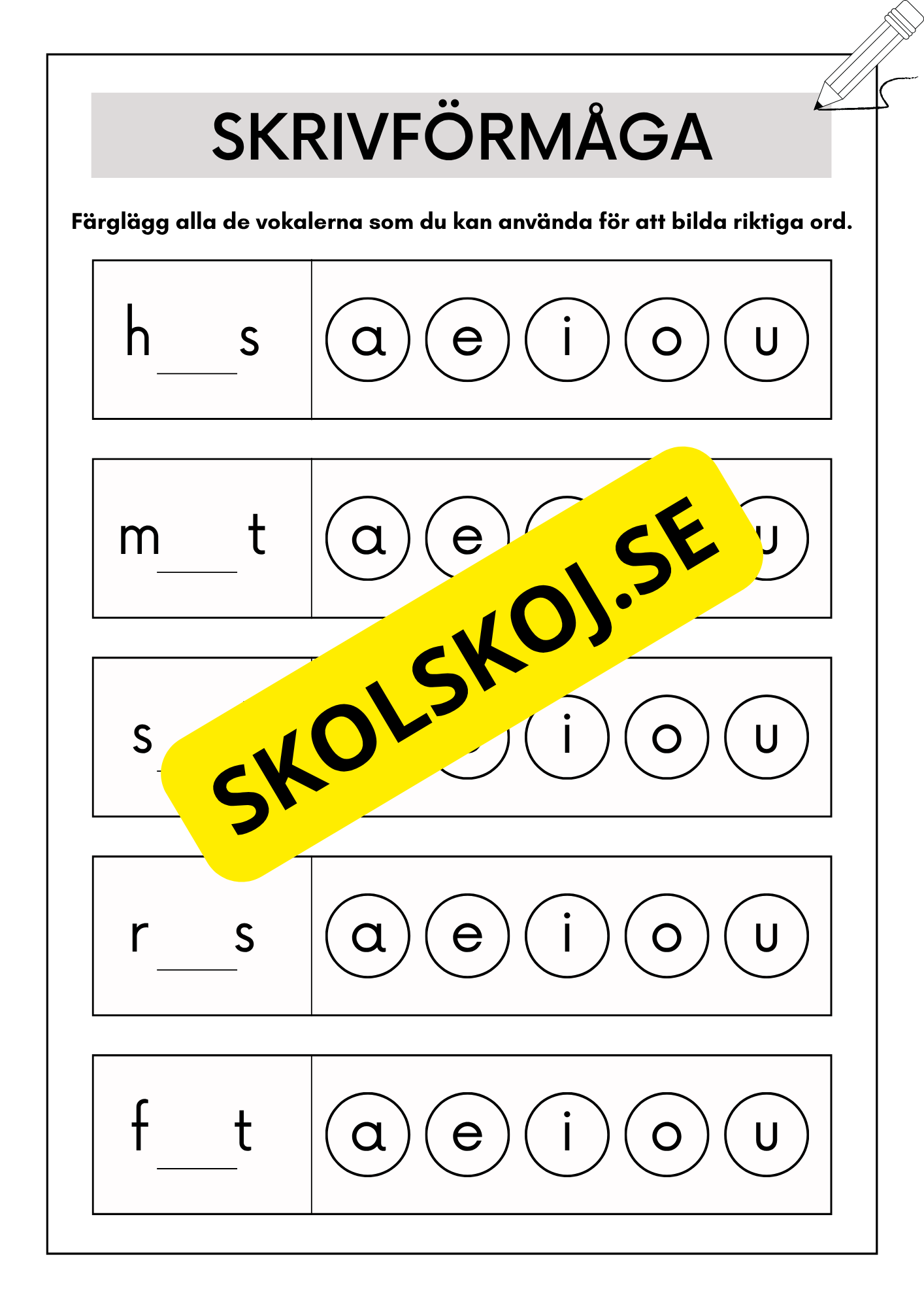 Extra uppgifter - Årskurs 2 - 3