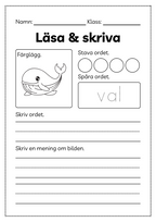 Läsa och skriva - Häfte