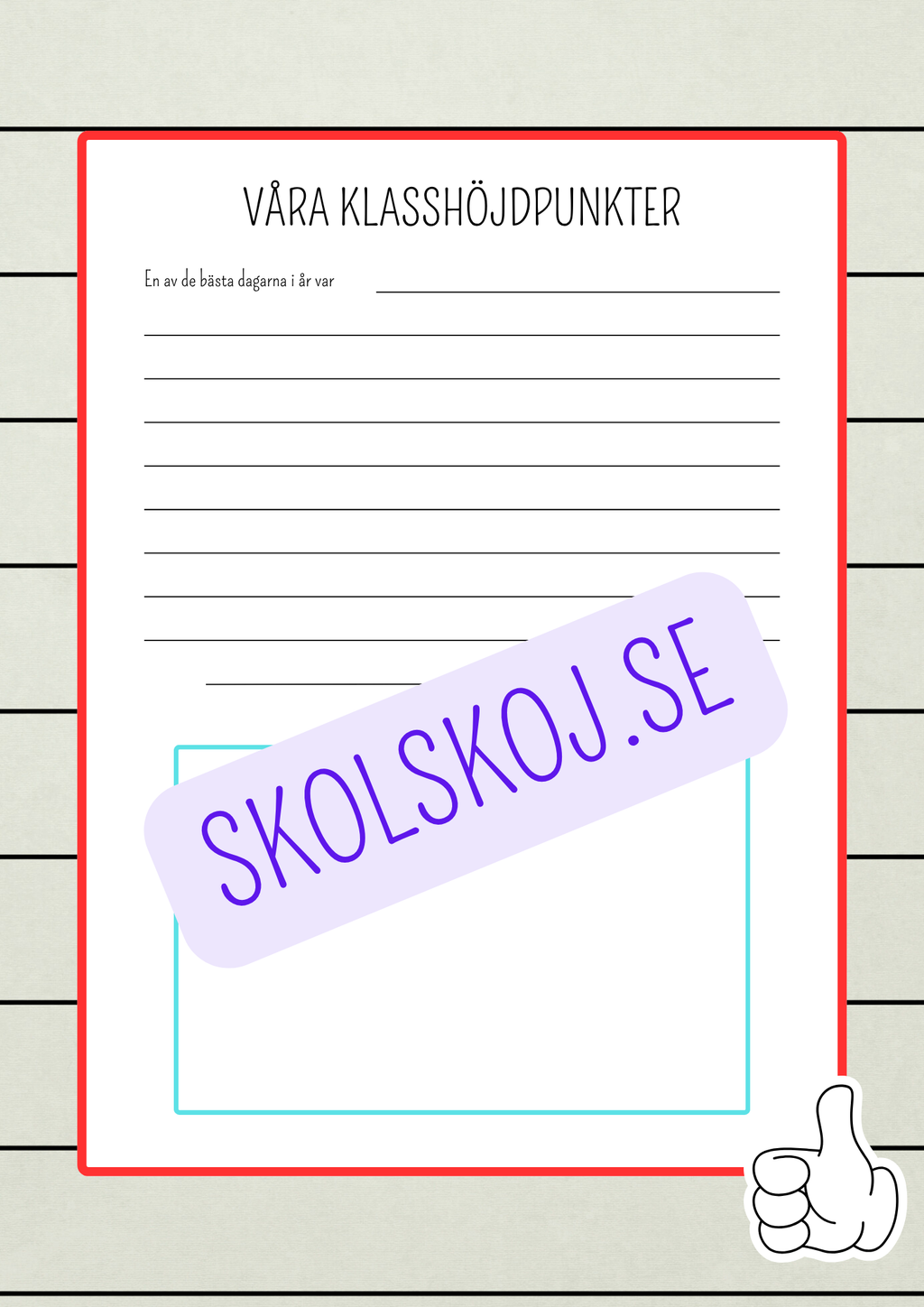 Ytterligare ett år i skolan - Häfte