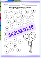 Veckans bokstav - Bokstaven Ss