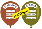 Födelsedagsballonger - A5 storlek - Redigerbara