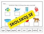 Klipp ut och klistra fast orden