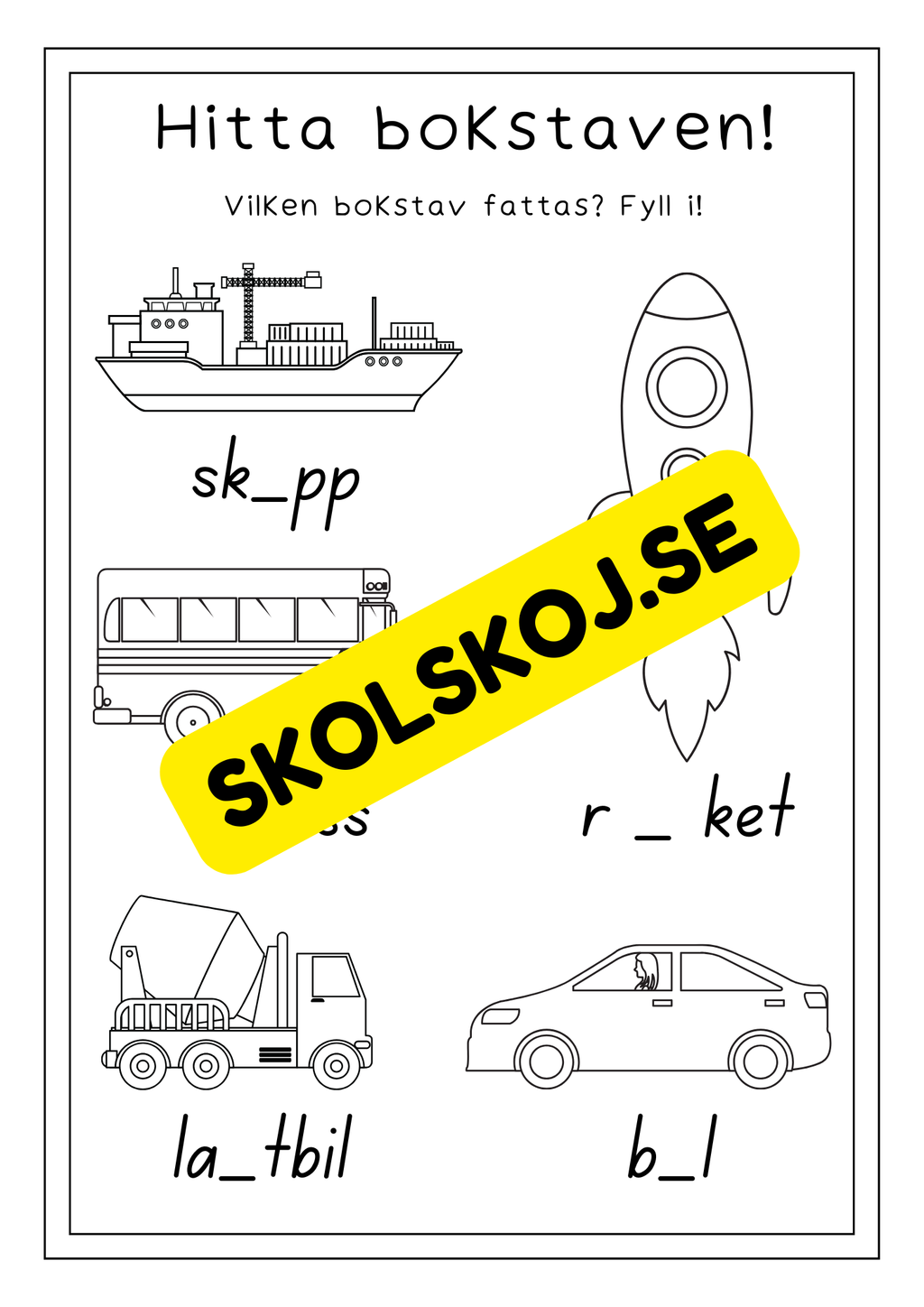 Resa och färd - Aktivitetsbok