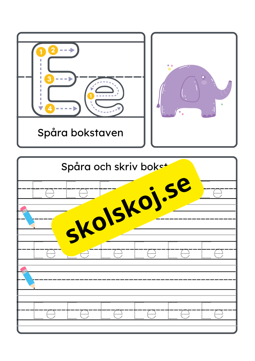 Vi lär oss alfabetet - Hela alfabetet