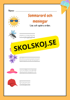 Sommarord och meningar
