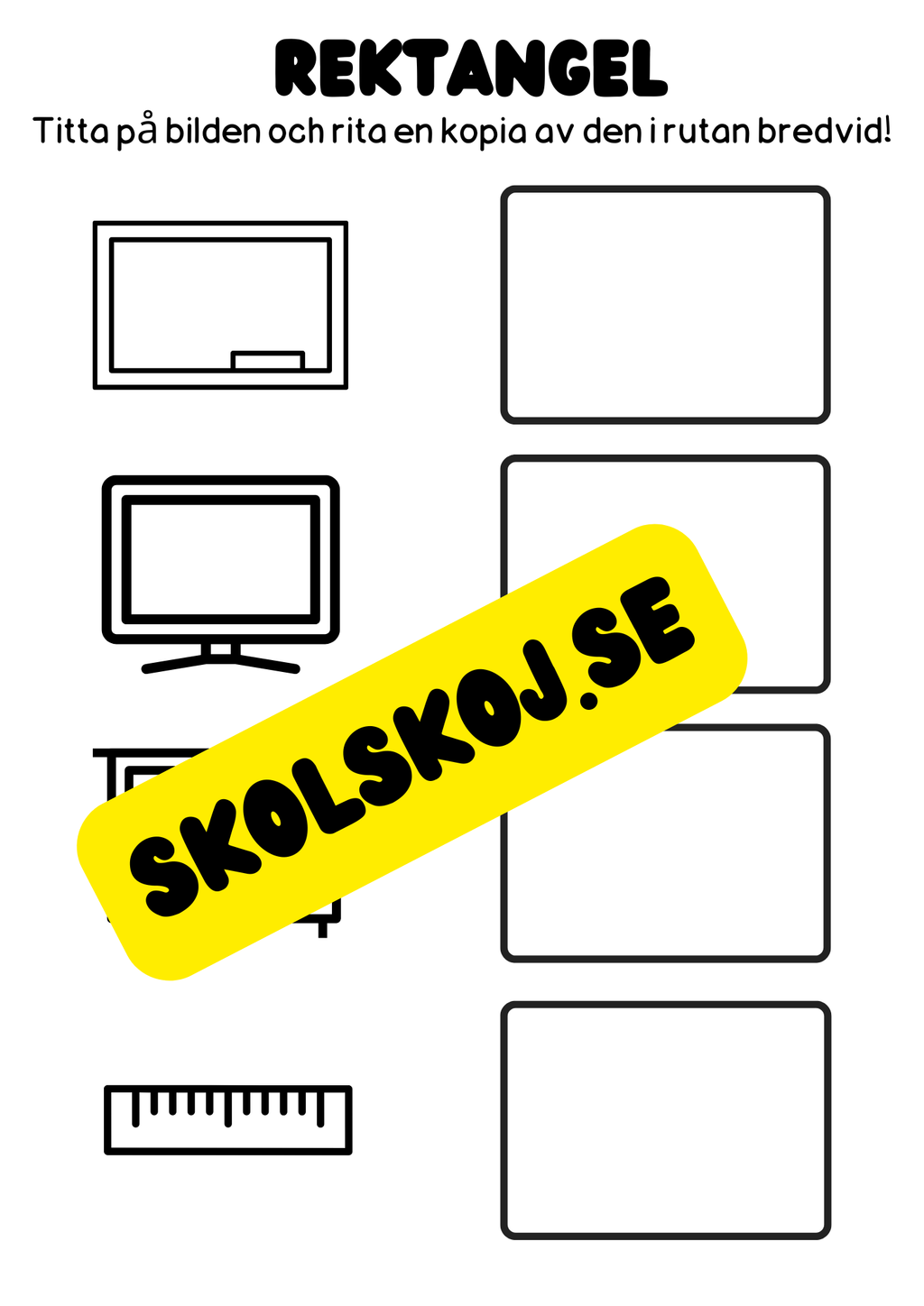 Vi lär oss geometriska former - Häfte
