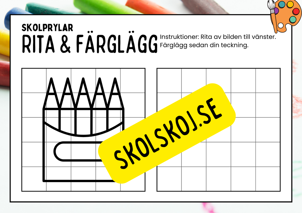 Rita och färglägg - Häfte