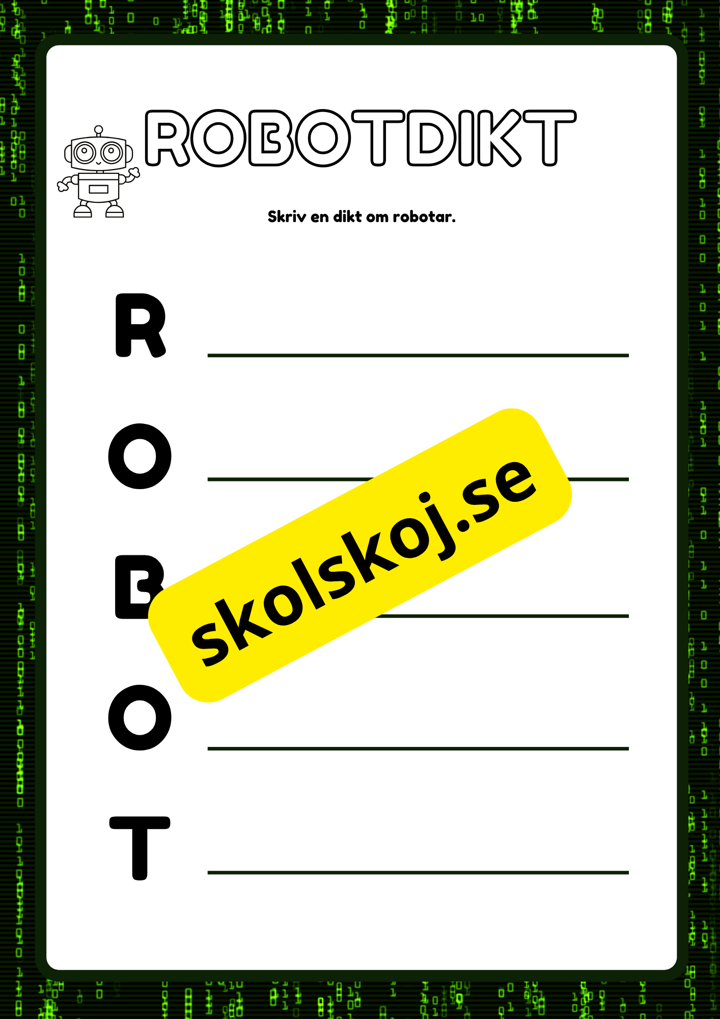 Robot - Aktivitetsbok
