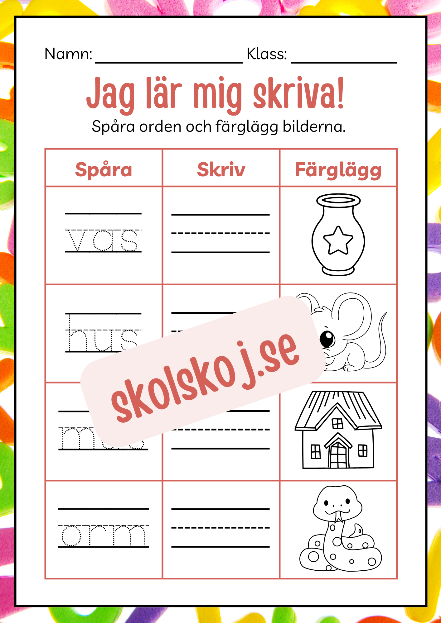 Häfte - Jag lär mig skriva