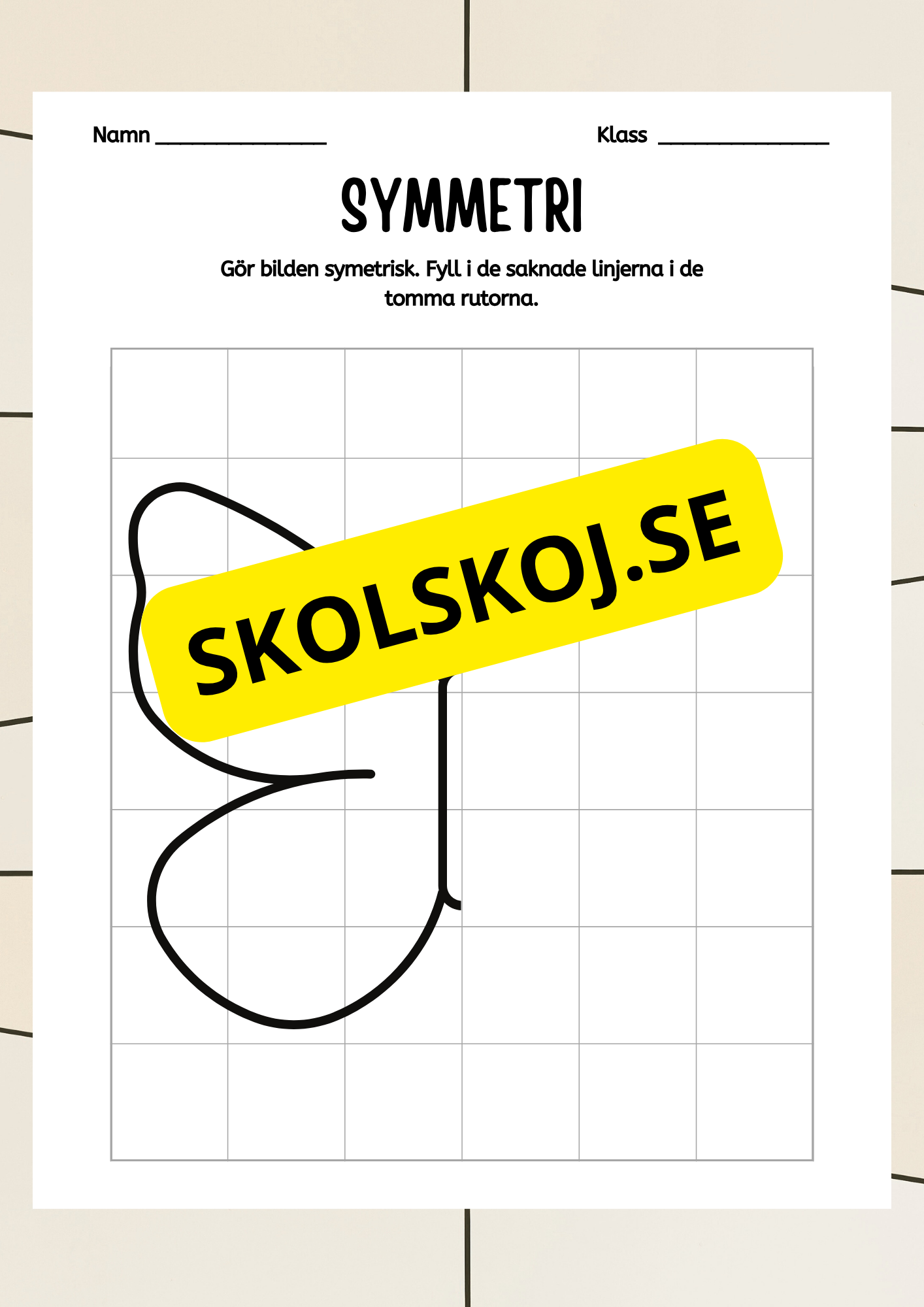 Symmetri - Blandade uppgifter
