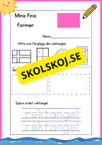 Mina fina former - Fk - Åk 3