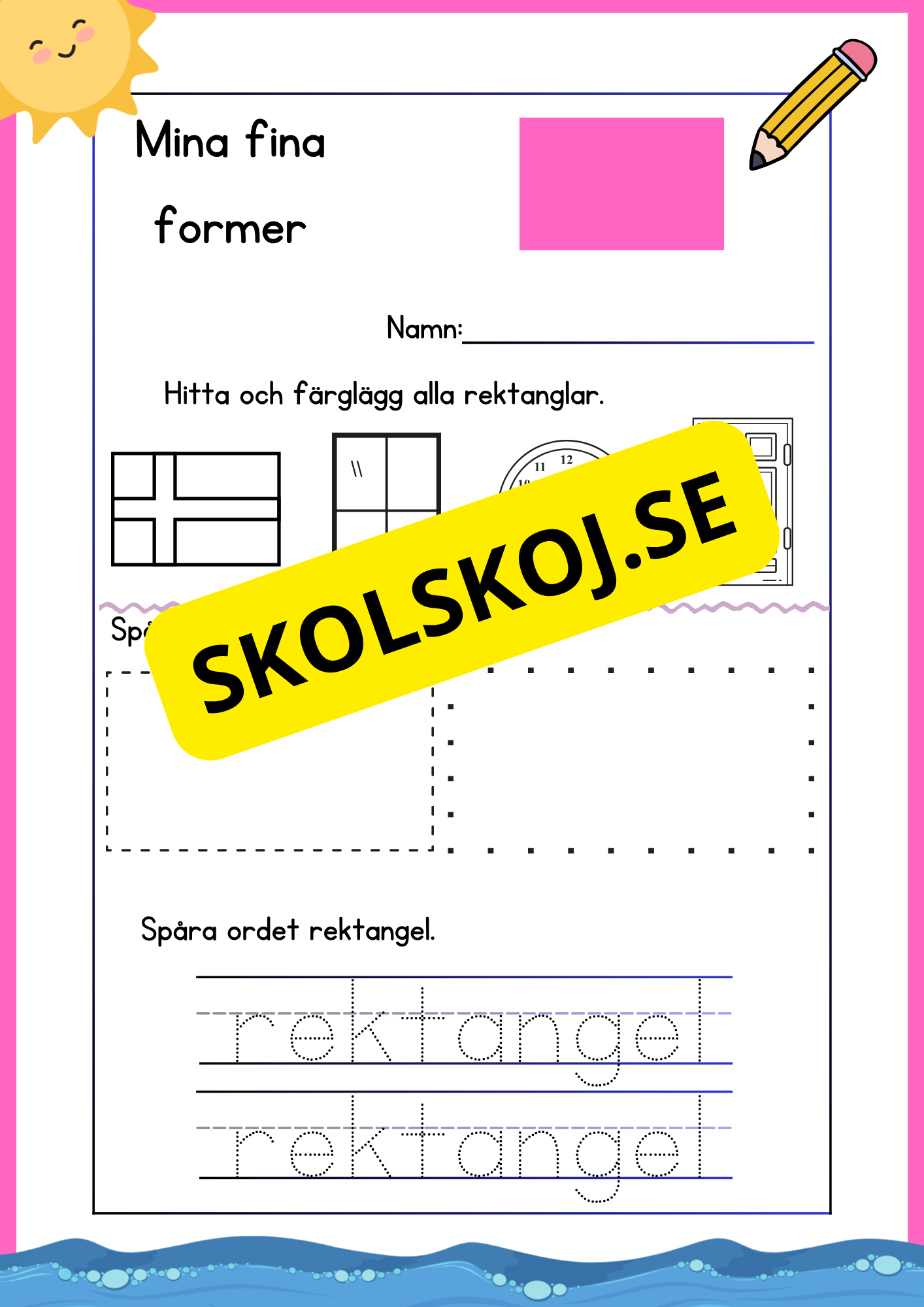 Mina fina former - Fk - Åk 3