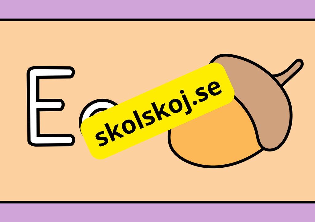 Väggalfabet - A3 Format - Hela alfabetet