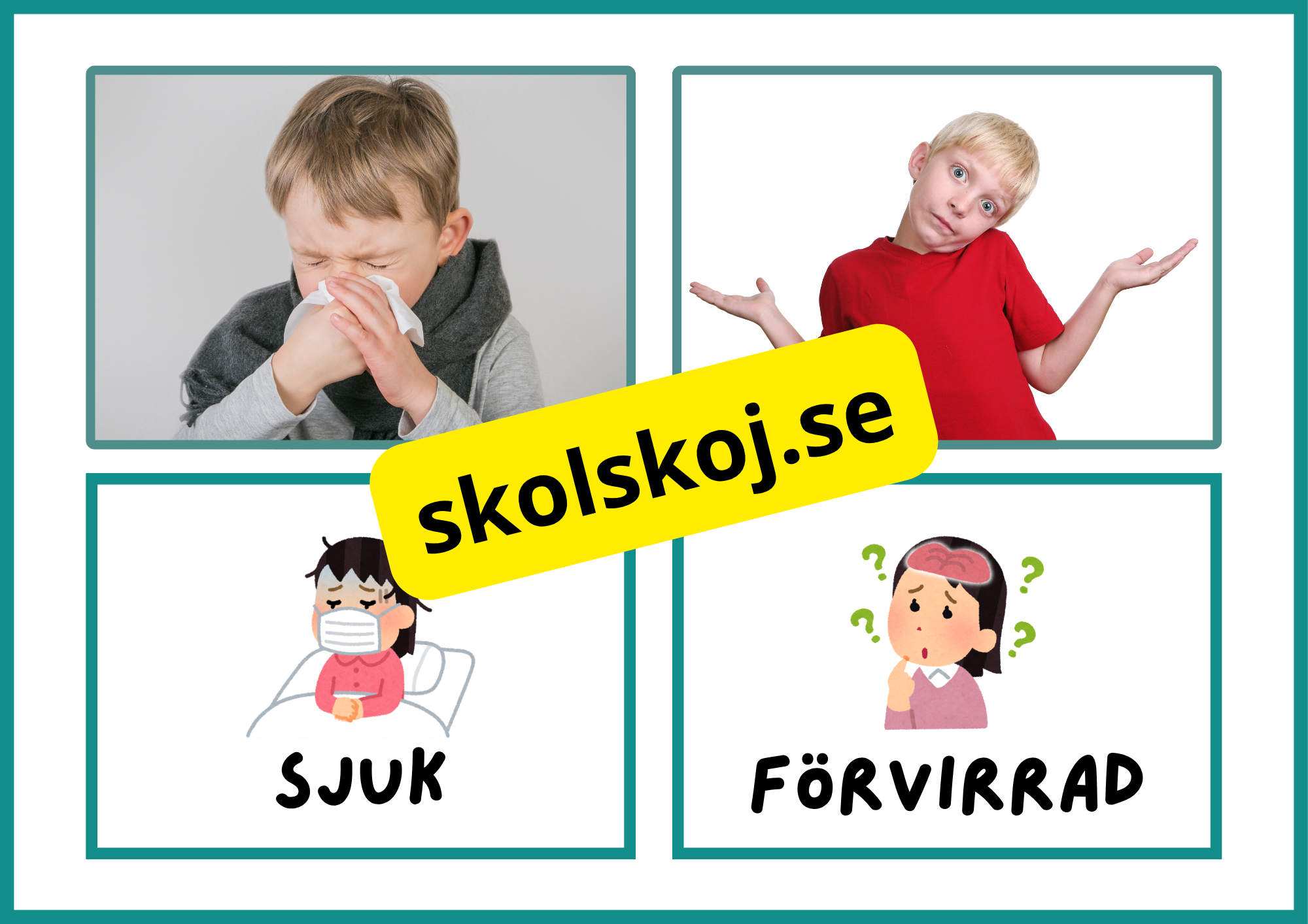 Flashkort - Känslor
