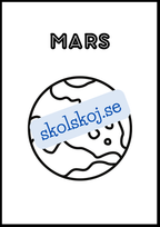Målarbok - Solsystemet
