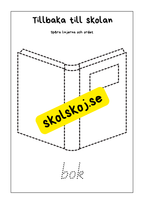 Tillbaka till skolan - Skrivträning