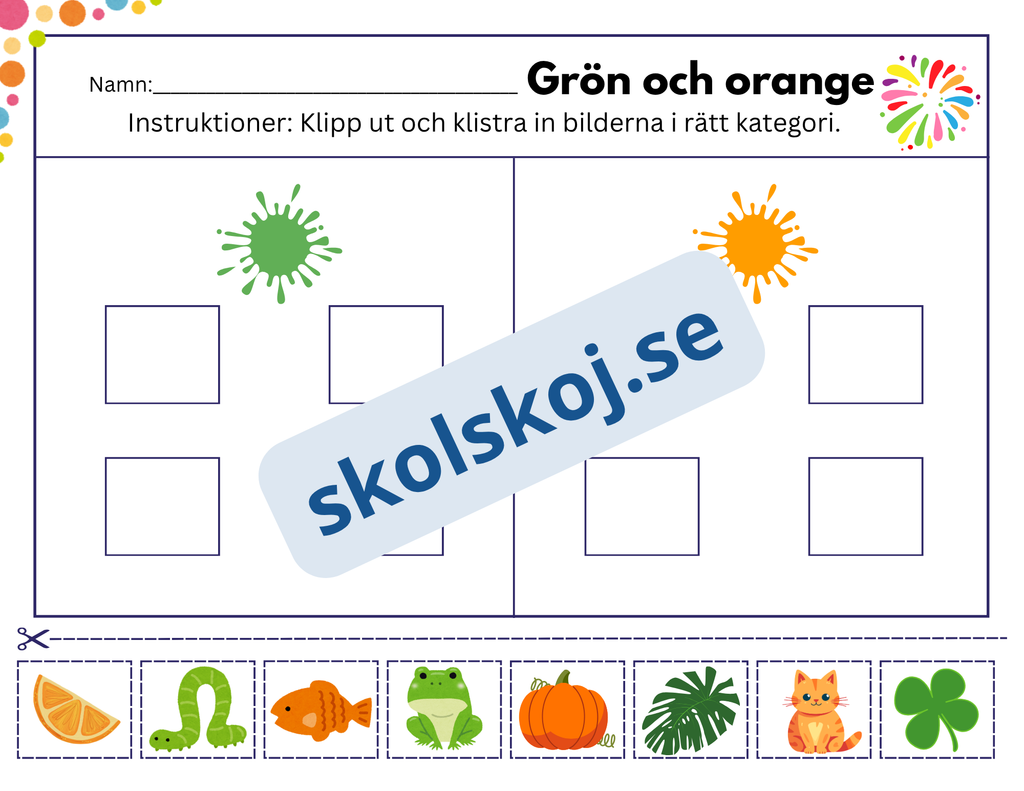 Vi lär oss färger - Häfte