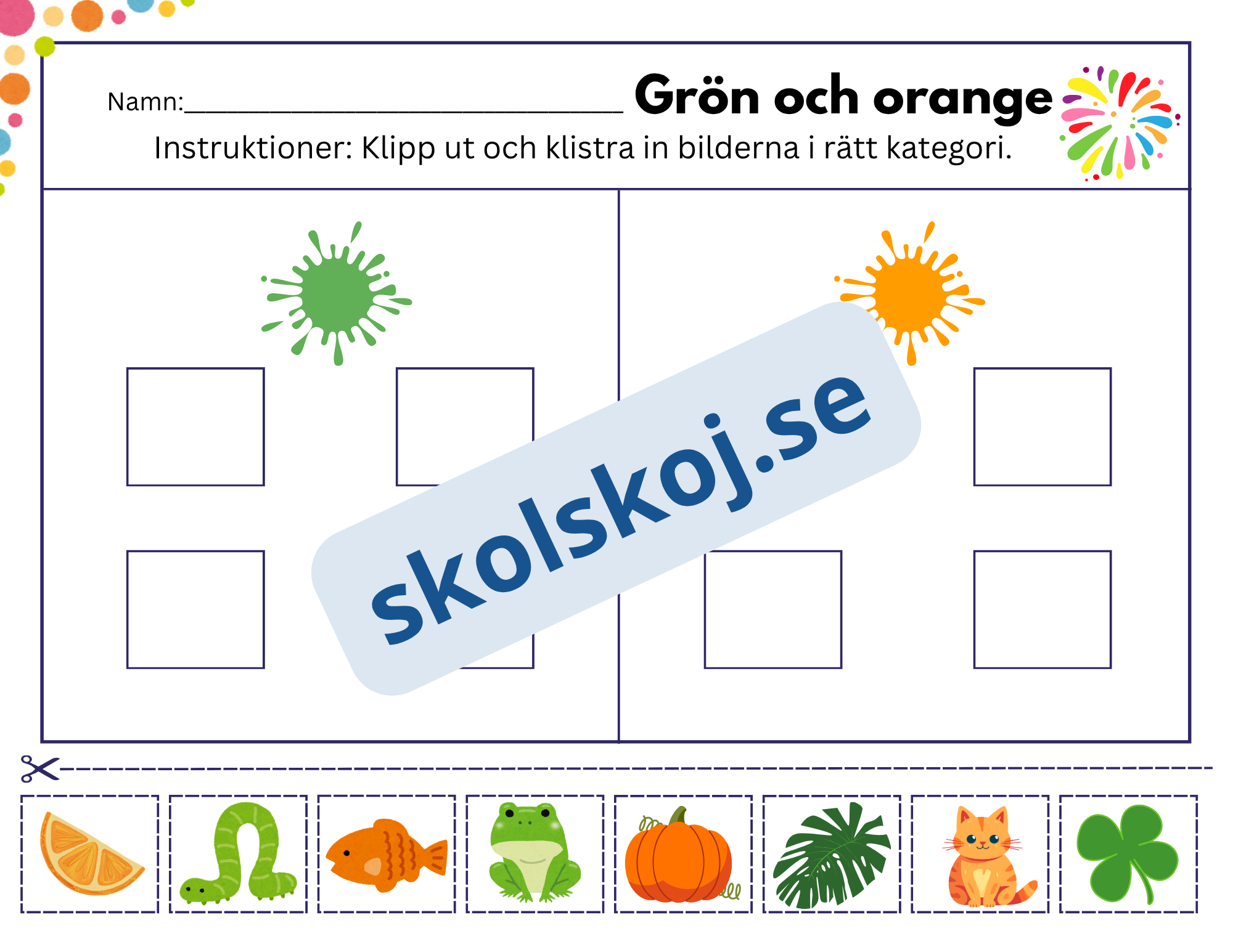 Vi lär oss färger - Häfte