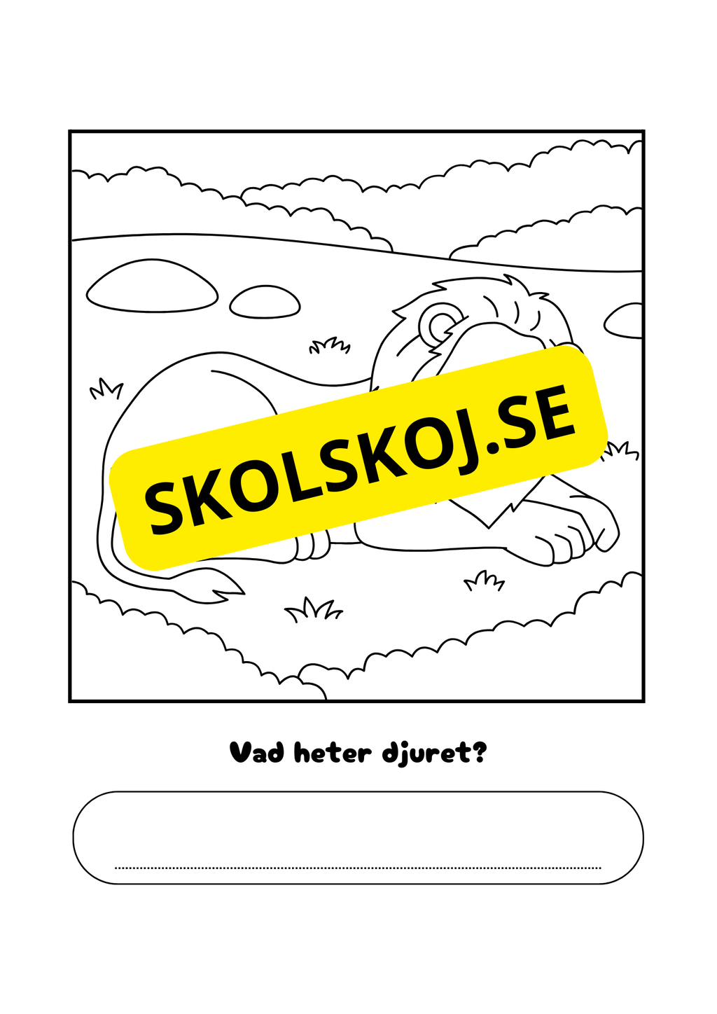 Vad heter djuret?