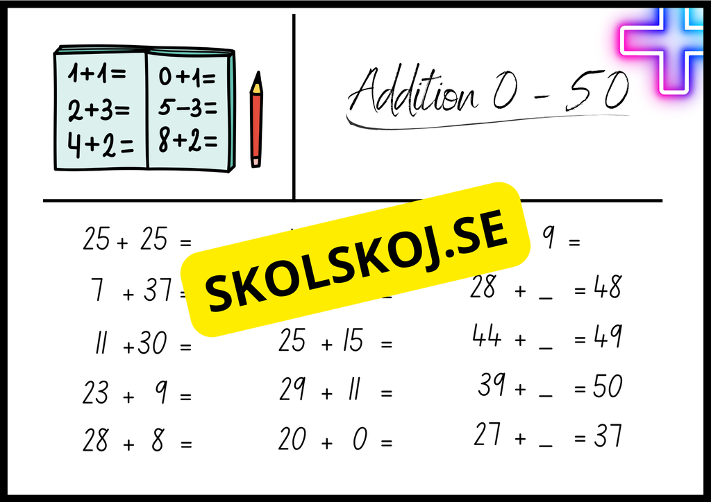 Addition 0 - 50