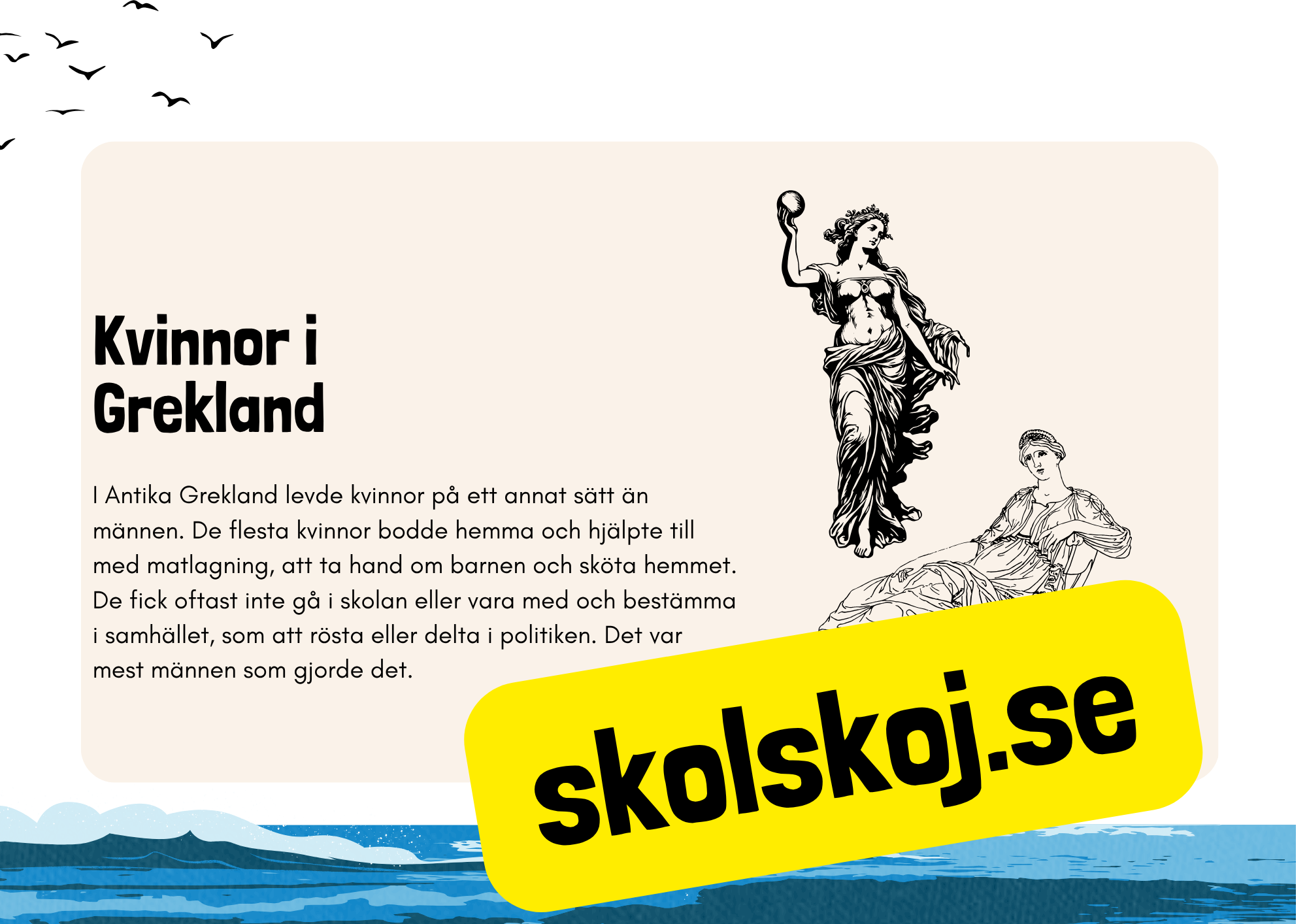 Antika Grekland - Fakta + frågor - Årskurs 4 - 9