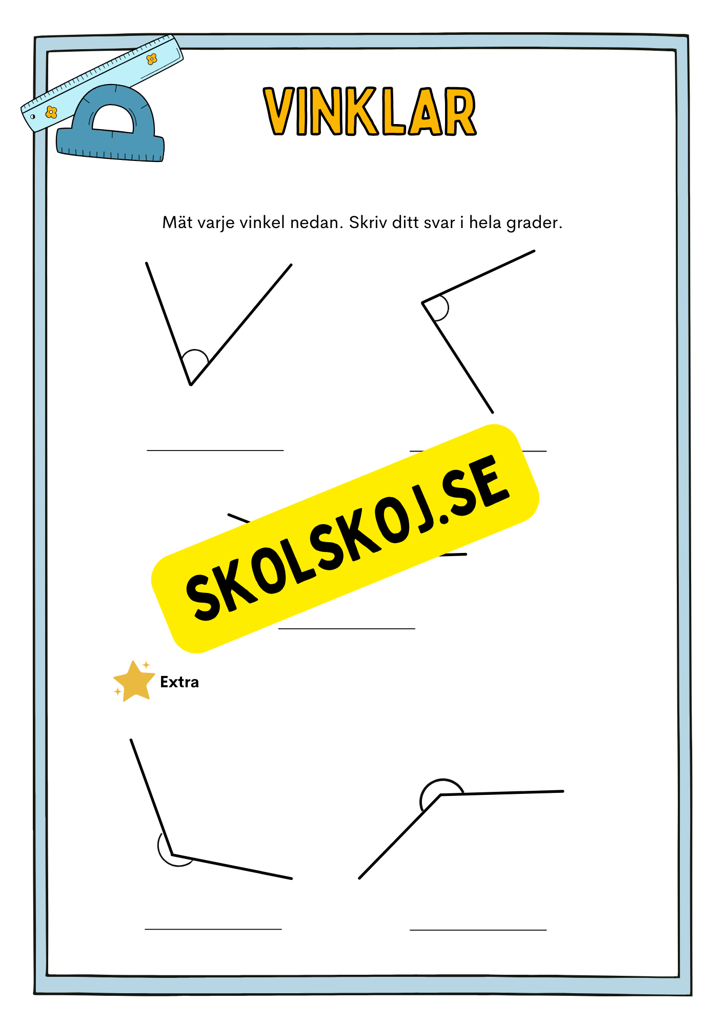 Vinklar - Häfte - Årskurs 5 - 7