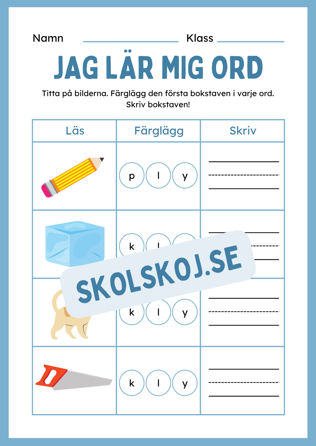 Jag lär mig ord - Häfte