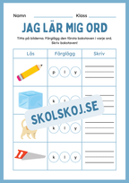 Jag lär mig ord - Häfte