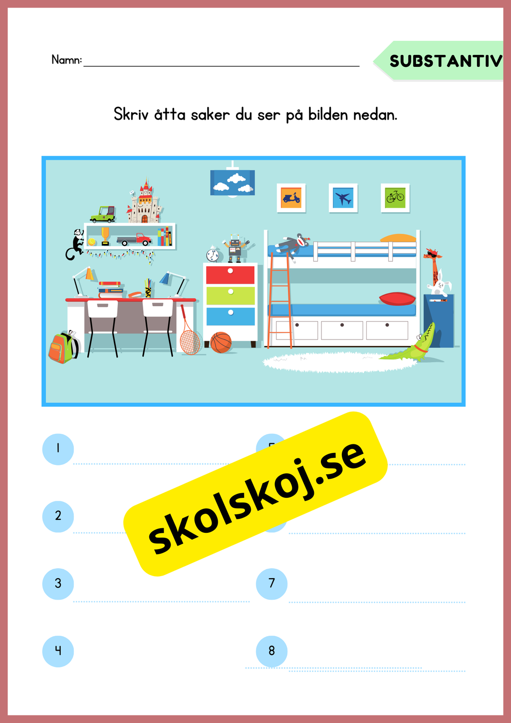 Träna på substantiv - Häfte