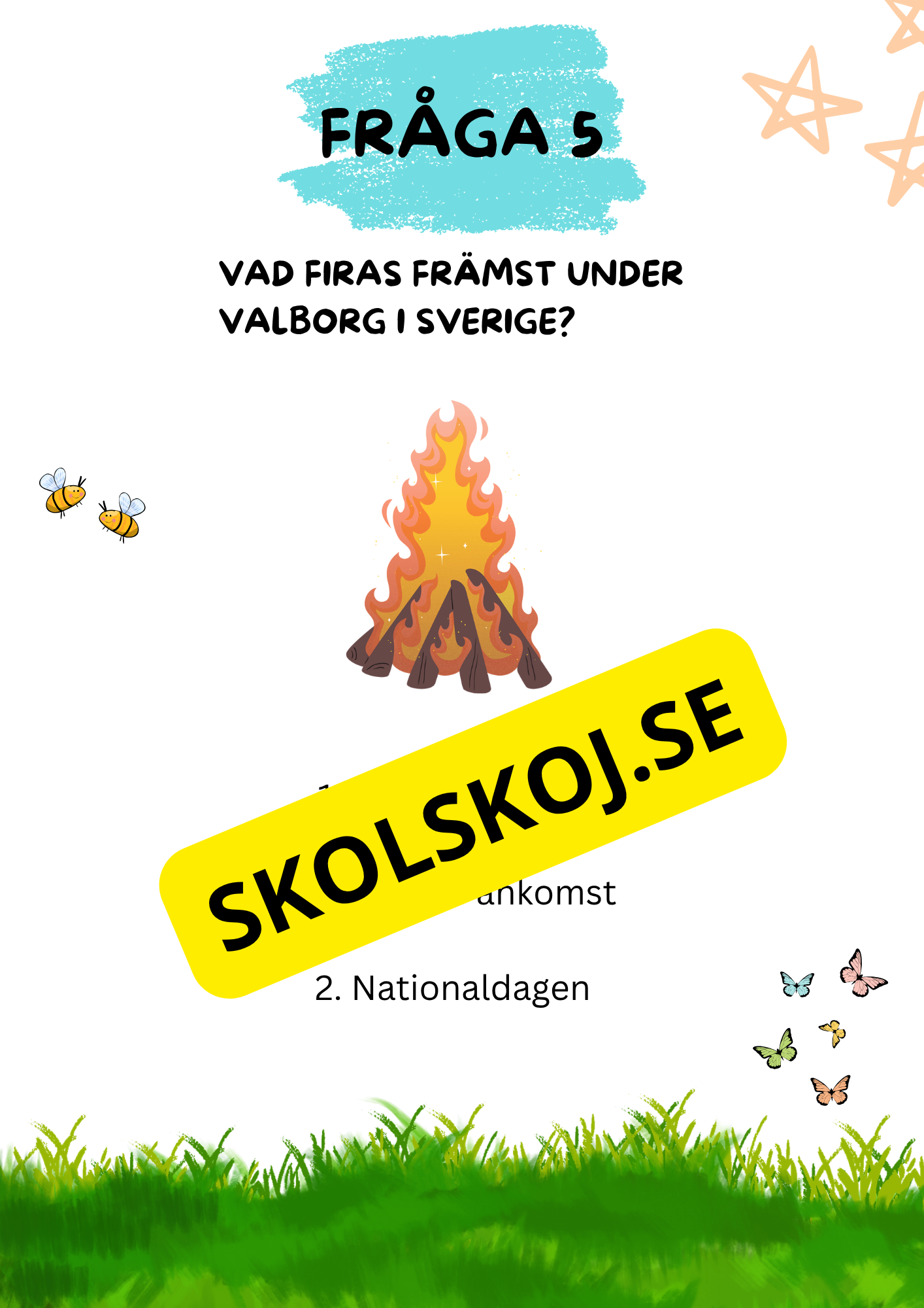 Tipspromenad Valborg + Facit
