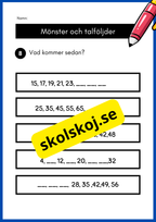 Mönster och talföljder